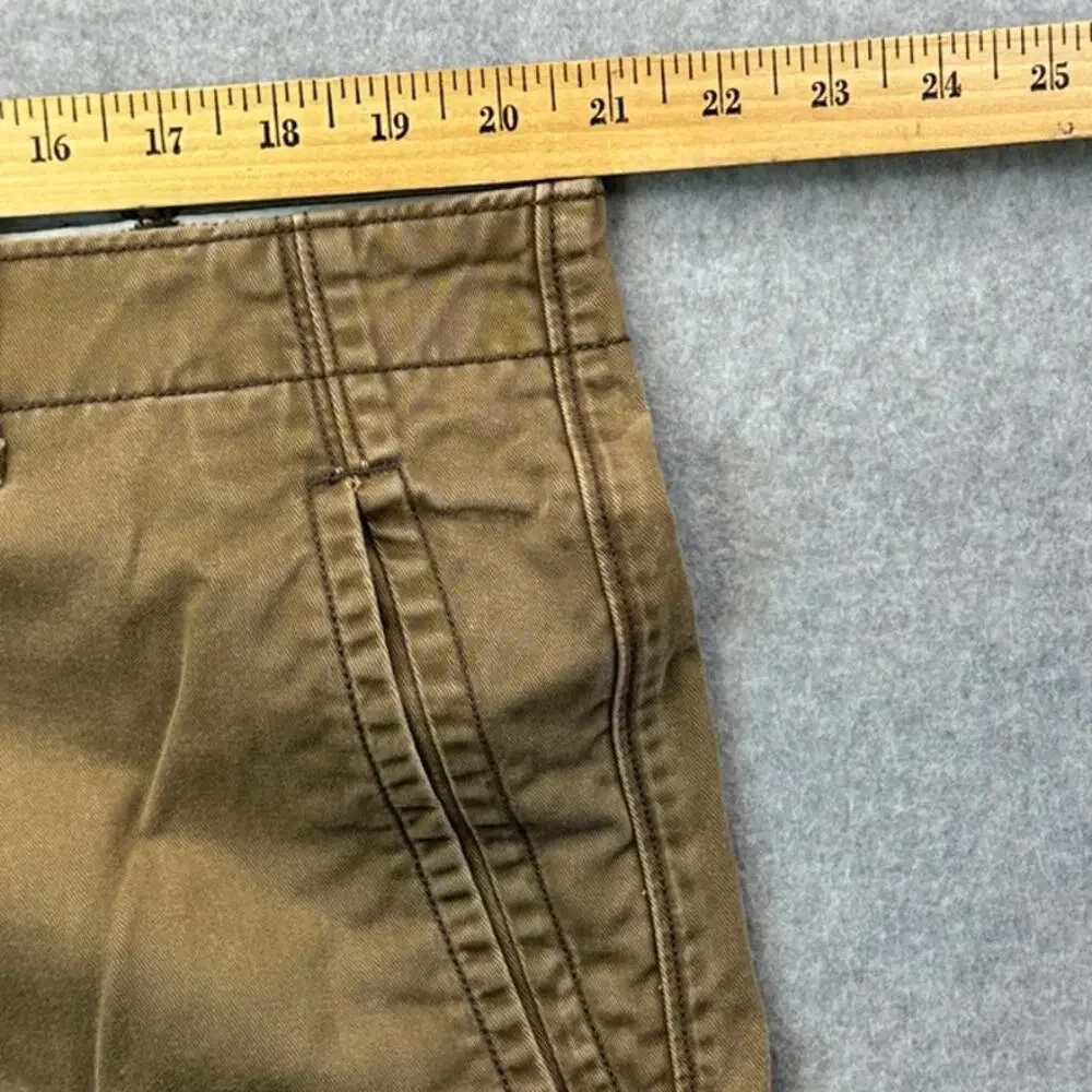 Levi's Utility Cargo Shorts W40 Brown Cotton Multi Pocket Flat Front